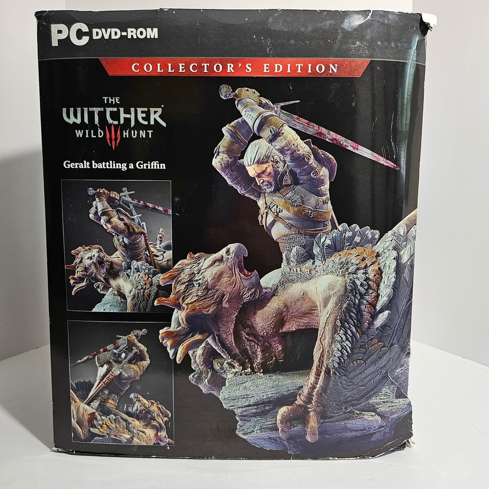 The Witcher 3 Wild Hunt Collector's Edition PC Geralt Statue Art No Game As Is